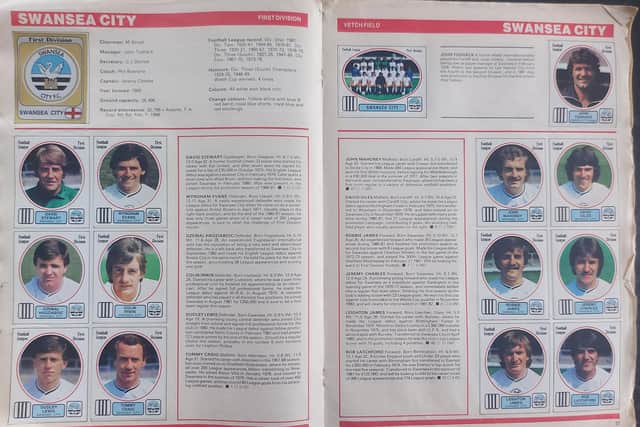 The Swansea City pages in 'Football 82'