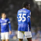 Koby Mottoh will have the chance to impress the Fratton faithful in the Hampshire Senior Cup at Gosport. Picture: Jason Brown/ProSportsImages