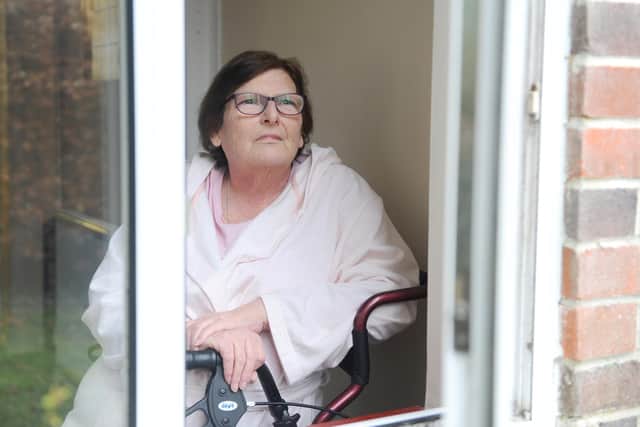 Donna Wickers, 57, from Horndean, has terminal cancer after being diagnosed with breast and bone cancer in March 2020 and had to wait nearly five months for her Personal Independence Payment (PIP) application to be processed.
Picture: Sarah Standing