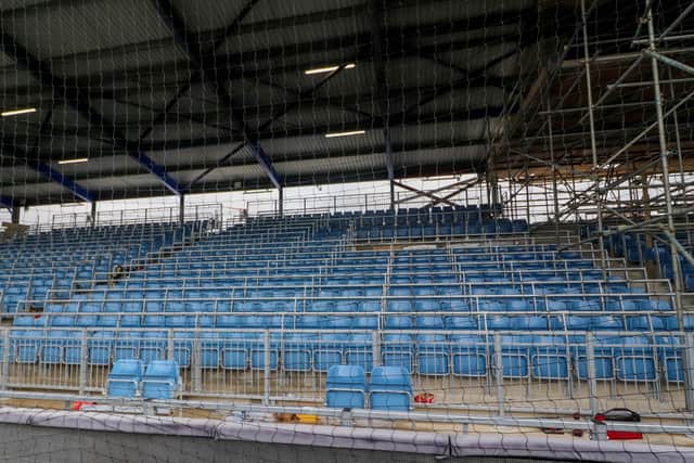 The first section of the Milton End is expected to be open to a restricted number of supporters on April 1 against Forest Green. Picture: Habibur Rahman