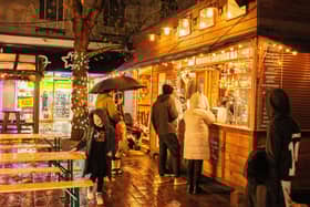 Commercial Road has been turned into a festive high street equipped with Christmas lights and a market.   Picture:Marcin Jedrysiak