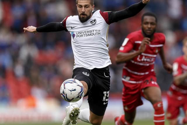 Kieron Freeman has been earmarked for a potential back three role should Pompey make system changes. Picture: Daniel Chesterton/phcimages.com