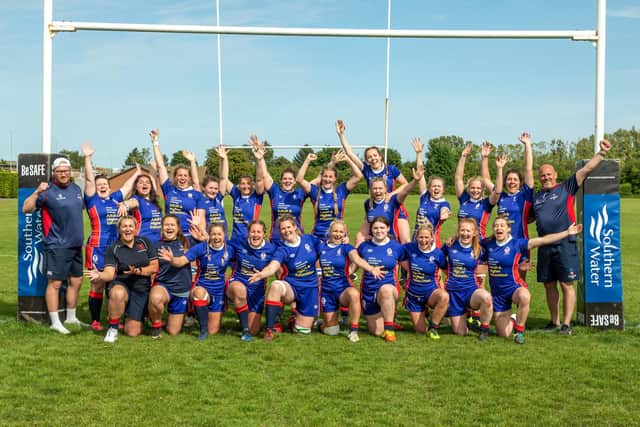 Hampshire women's team are heading for a Twickenham final on Saturday Picture: Mike Cooter (220522)
