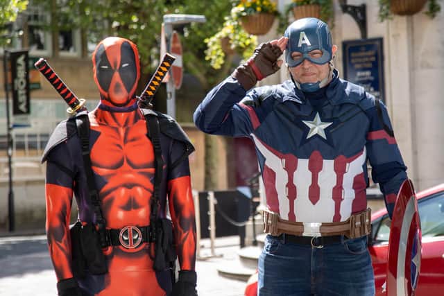 Deadpool and Captain America made an appearance. 
Photos by Alex Shute