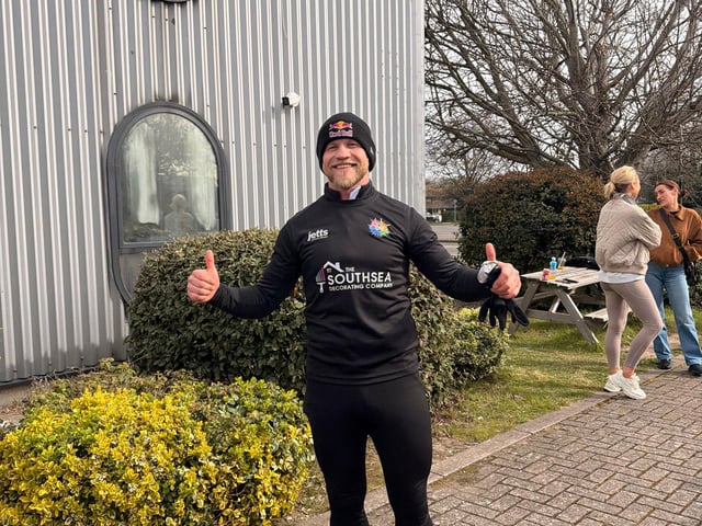Pictured: Pawel Janik. Owner of VIP Carpentry, Pictured Smiling after Completing ALL 24X 5Ks.