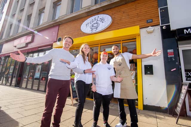 Owners of Fries Love, former council worker  Anna Gosiewska, and former plant operator Jacek Sobczak threw in their 9-5 for full time fries 
Picture: Habibur Rahman