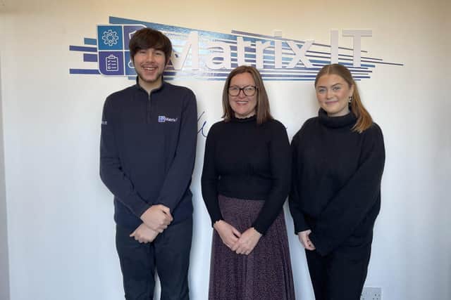 L-R Josh, Louise and Kayleigh