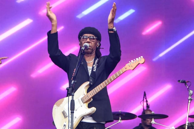 The Isle Of Wight Festival in Seaclose Park 2022. Pictured is: Nile Rodgers. Picture: Emma Terracciano