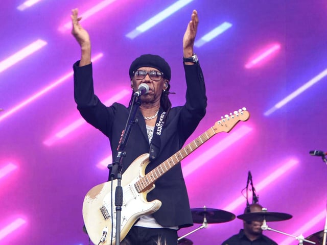 The Isle Of Wight Festival in Seaclose Park 2022. Pictured is: Nile Rodgers. Picture: Emma Terracciano