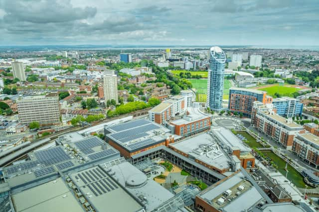 Portsmouth aerial picture.