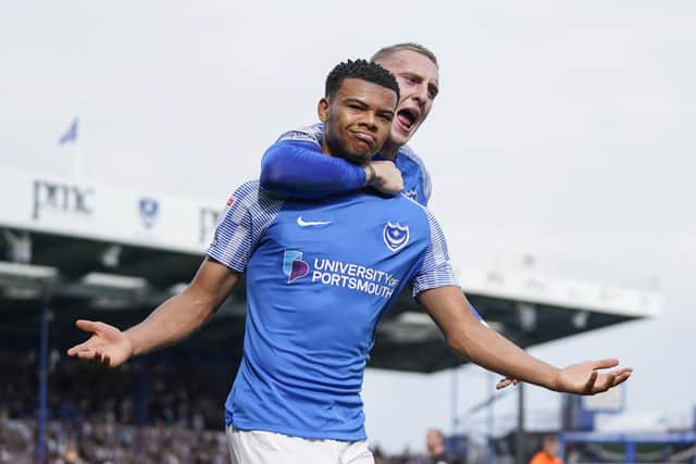 Dane Scarlett scored six goals in 39 games for Pompey in the 2022-23 season. Picture: Jason Brown/ProSportsImages