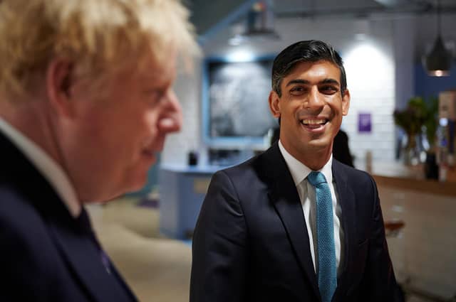Rishi Sunak and Boris Johnson