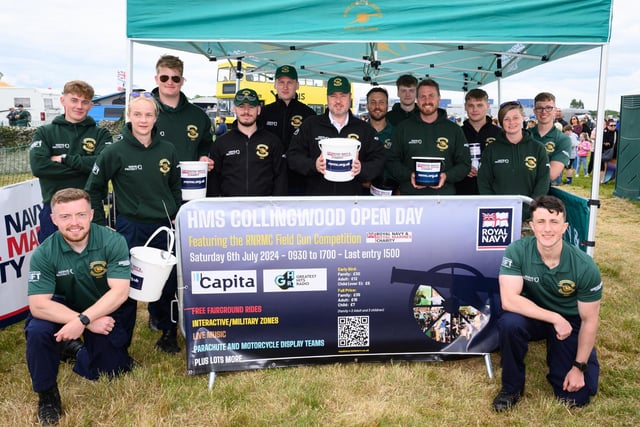 Pictured is: The HMS Collingwood Field Gun Crew

Picture: Keith Woodland (080621-103)