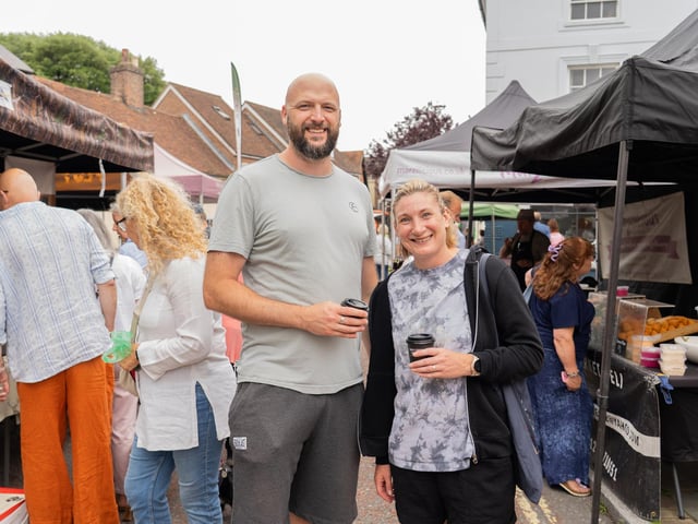 Emsworth Food Festival 2026 in Emsworth. Pictured is Andy and Dawn. Pictured by Alec Chapman