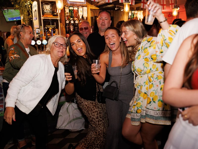 Fans watching England - Switzerland match at the Lord John Russell. Picture: Marcin Jedrysiak