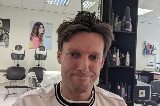 Dan before his haircut