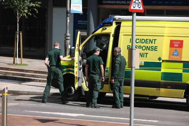 Emergency services have swarmed Portsmouth and Southsea railway station following reports of a "suspicious item" this morning. Picture: Sam Stephenson.
