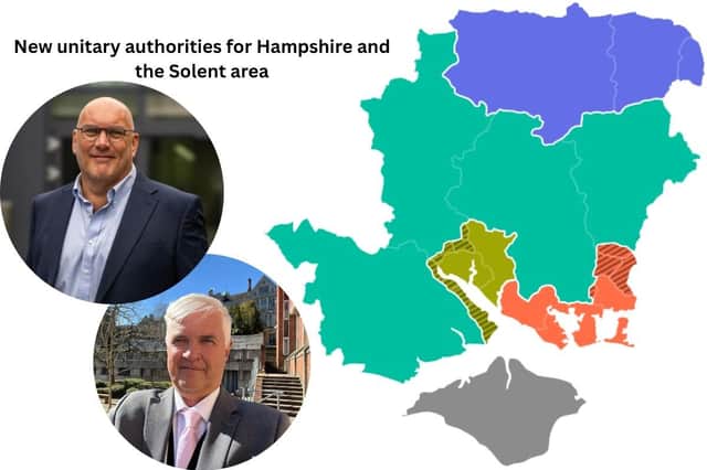 New Unitary Authorities For Hampshire And The Solent Area. Image: LDRs