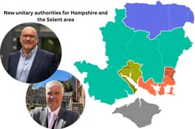 New Unitary Authorities For Hampshire And The Solent Area. Image: LDRs