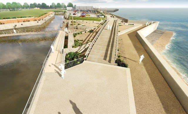 How the new defences at Long Curtain Moat could look