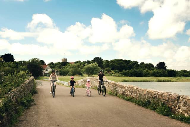 Enjoy a family bike ride