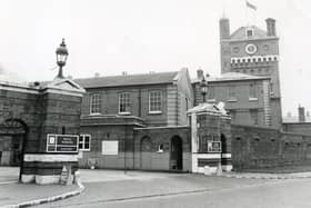 Royal Marines Barracks, Eastney in June 1985. The News PP4668