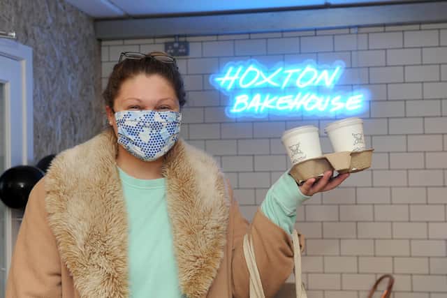 Rebecca Henderson from Bishop's Waltham, waited in the queue for Hoxton Bakehouse to open
