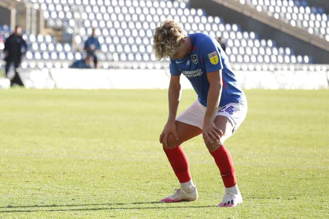 Cameron McGeehan after his penalty is saved (Photo by Robin Jones/Getty Images)