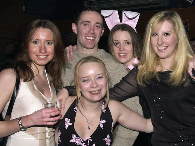 Revellers having a good time at Route 66 nightclub in Guildhall Walk, Portsmouth - (040893-0013)