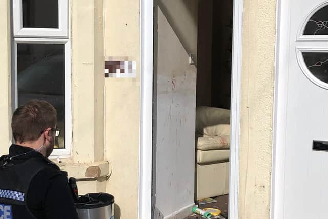Neighbours report hearing a disturbance at 8am.