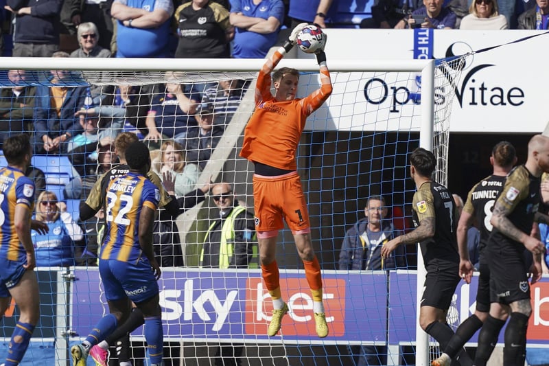 ‘Super Matt Macey in goal’. The chant rang around the New Meadow all afternoon on Saturday with the Pompey fans calling for the ‘keeper to be signed permanently at the end of the season.
