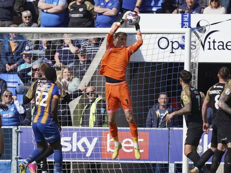 ‘Super Matt Macey in goal’. The chant rang around the New Meadow all afternoon on Saturday with the Pompey fans calling for the ‘keeper to be signed permanently at the end of the season.