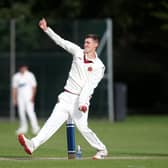 Charlie Whitfield, seen here in bowling action, impressed with the bat as Havant 2nds defeated Burridge 2nds in the Hampshire League. Picture: Chris Moorhouse