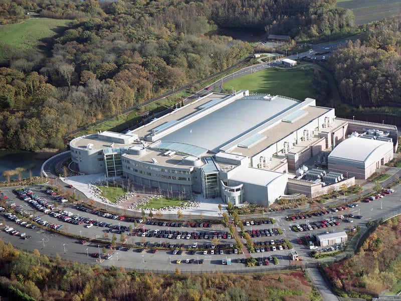 Aerial of the CAA building (NATS) Swanwick in 1998.