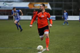 Portchester's Brett Pitman has scored 32 goals in 23 Wessex League fixtures in 2022/23. Picture by Nathan Lipsham