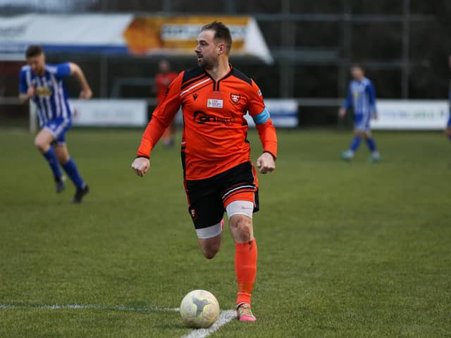 Portchester's Brett Pitman has scored 32 goals in 23 Wessex League fixtures in 2022/23. Picture by Nathan Lipsham
