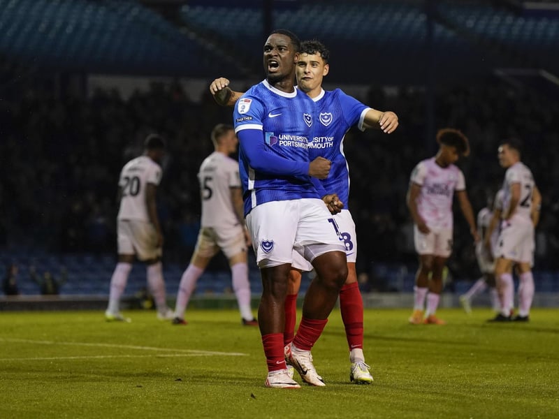 (Replaced by Sean Raggett on 90 minutes) Given a standing ovation when he came off, reflecting another eye-catching performance and how quickly Pompey fans have taken to him. No goals, but work-rate, energy and power caused many, many problems.