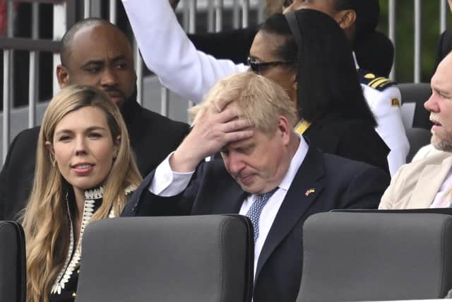 Britain's Prime Minister Boris Johnson will face a vote of confidence today. (Chris Jackson/Pool Photo via AP)