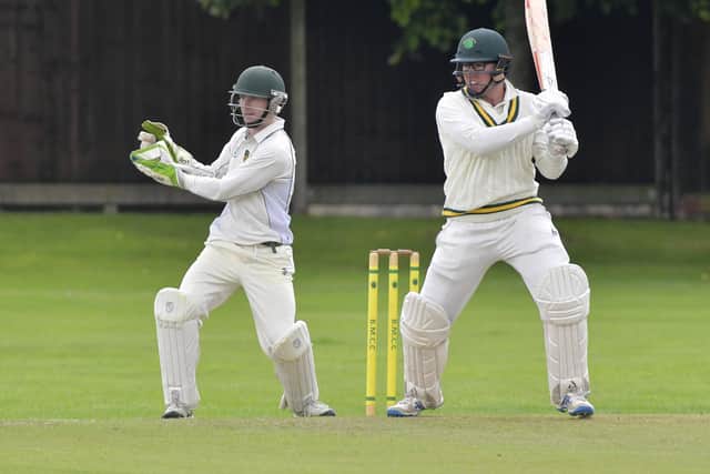 Sam Robinson his 21 not out as Waterlooville defeated Hartley Wintney by three wickets.

Picture: Neil Marshall