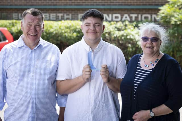 Eddie with family members. Picture: Morten Watkins/PHU University NH