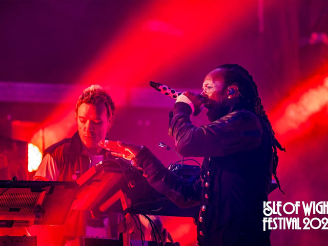 Prodigy and The Streets shone on the Main Stage, while Johnny Marr and The Pretenders rocked the Big Top. The Isle of Wight Festival Day 2 saw festival goers revelling in the sun.