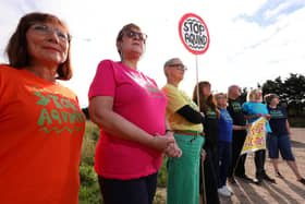 Let's Stop Aquind protesters. Picture: Chris Moorhouse