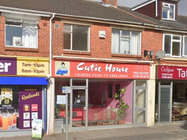 The Cutie House, at 45 Redlands Lane, Fareham was handed a new three-out-of-five food hygiene rating after assessment on February 28, the Food Standards Agency's website shows.