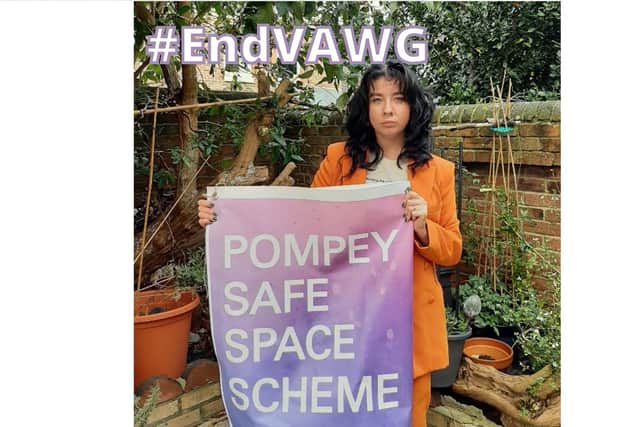 Harriet Evens from the Pompey Safe Space scheme and  a member of the forum to tackle Violence Against Women and Girls (VAWG)
