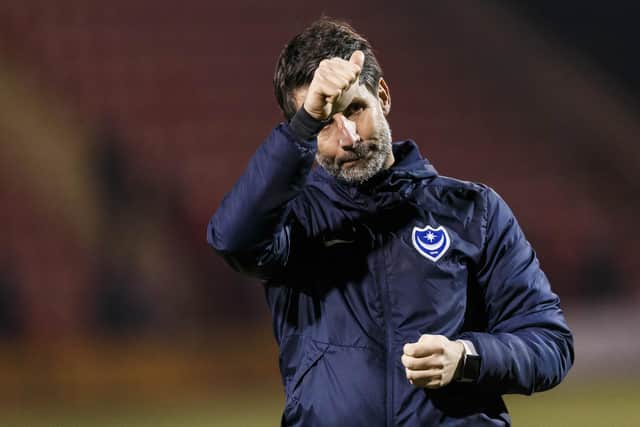 Pompey boss Danny Cowley. Photo by Daniel Chesterton/phcimages.com.