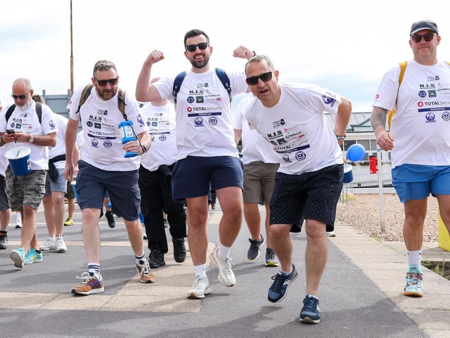 The Walk The Island event has just started. Picture: Chris  Moorhouse