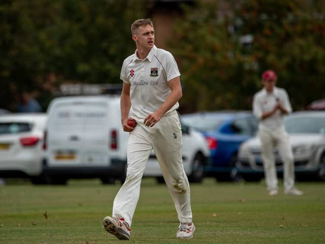 Fareham & Crofton's Ben White bowled a tight eight-over spell and scored a quickfire 30 in his side's Hampshire League victory over Curdridge. Picture: Vernon Nash