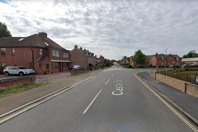 The attempted robbery took place in Castle Street, Portchester, last night. Teenagers wearing balaclavas attacked two men and ran away. Picture: Google Street View.