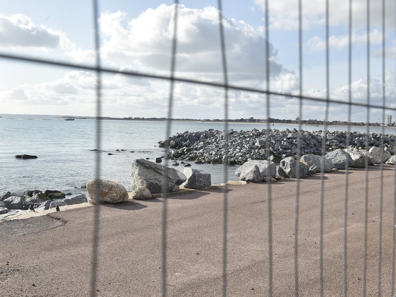 Southsea seafront before the coastal scheme work starts. The boulders are now in place on the shoreline.
Picture: Sarah Standing (101024-3115)