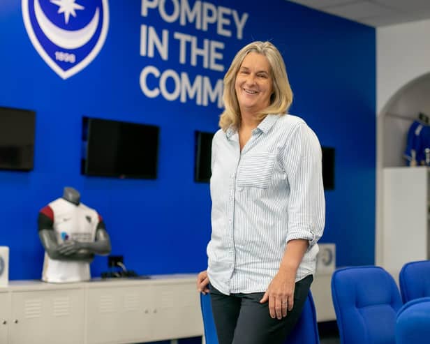 Clare Martin, 56, awarded Queen's birthday honour 

Pictured: Clare Martin at Portsmouth In The Community, Portsmouth on 30th May 2022

Picture: Habibur Rahman